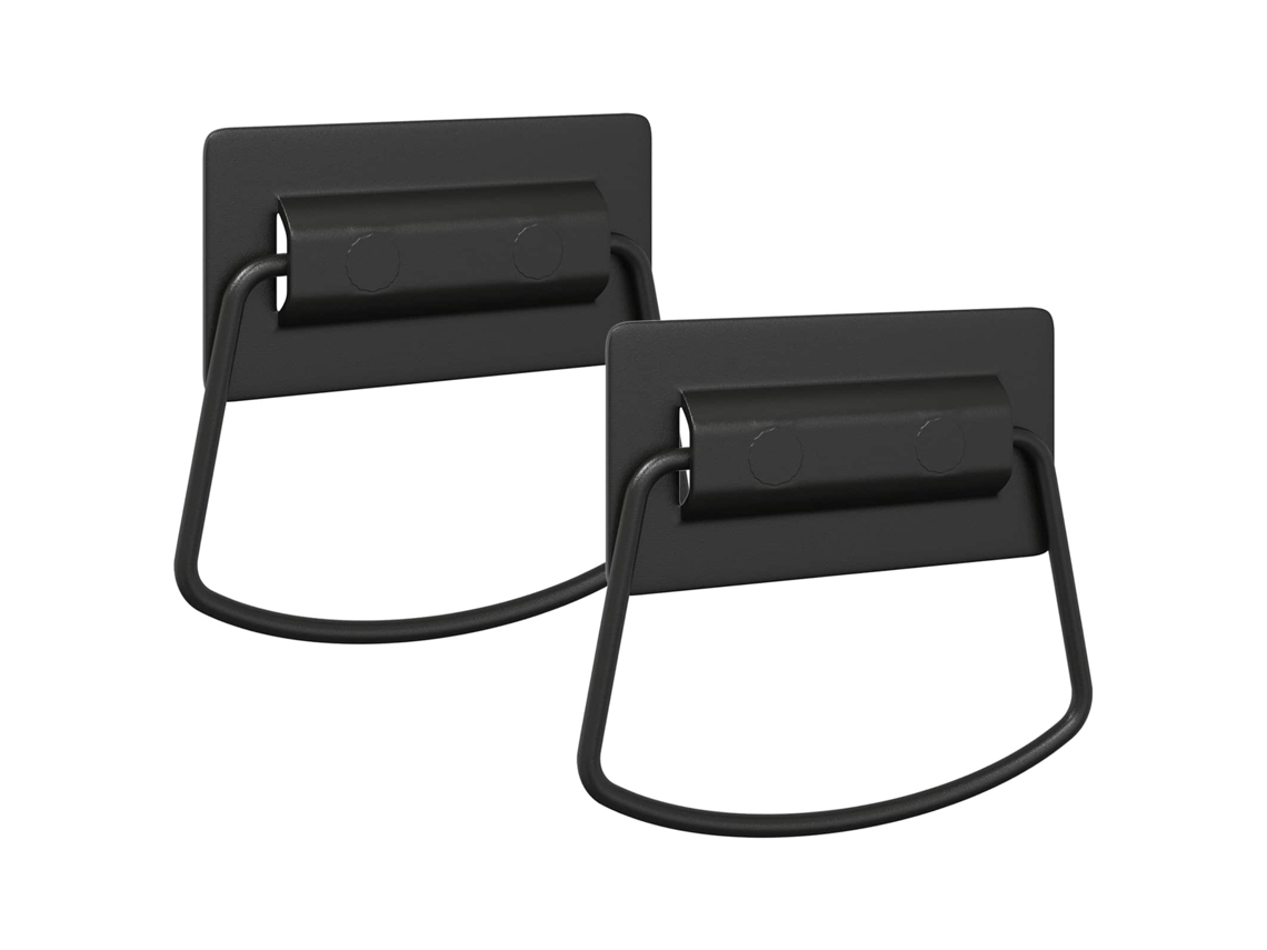 Maçanetas de Armário 2 Pcs Preto 85 X 45 Mm Metal VIDAXL