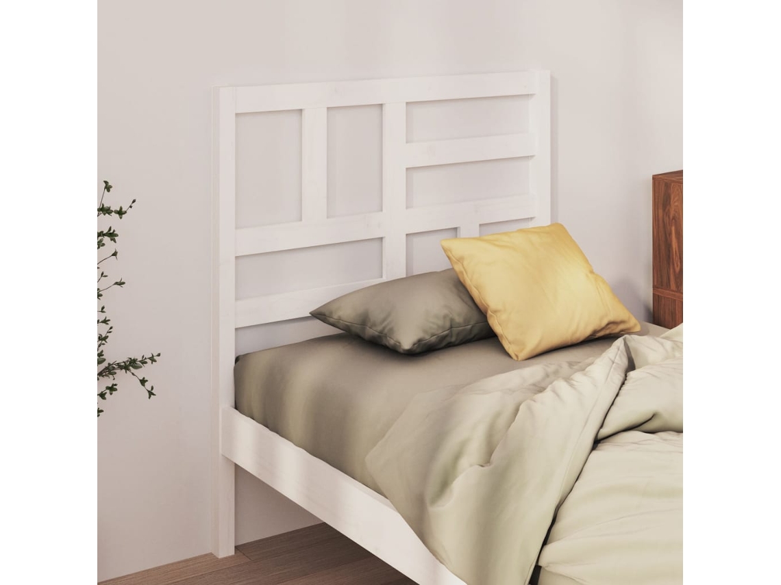 Cabecero 81x4x104 cm Pino Macizo Blanco