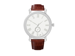 Relógio masculino G4 Simple Casual em couro com movimento de quartzo.