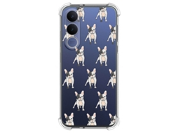 Capa Tumundosmartphone De Silicone À Prova De Choque Para Vivo V70 Fe Com Estampa De Cachorro E 12 Desenhos