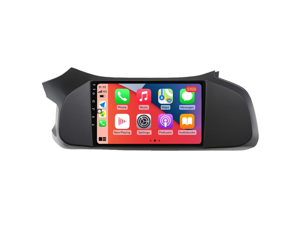 Auto Rádio Carro Bluetooth Autoradio 8GB RAM 128G ROM CarPlay Navegação GPS Ecrã Táctil RoverOne para Chevrolet Onix 2012-2019  