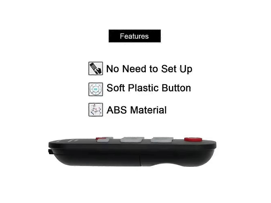 Controle Remoto A-tv10 Para Tv Com Botões Grandes, Ideal Para Idosos. Controle Universal, Simples E À Prova D'água, Compatível Com Todos Os Modelos De