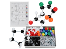 Kit De Modelos Moleculares Orgânicos E Inorgânicos Com 240 Peças Para Estudantes E Professores