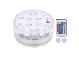 2026 luz de Piscina Magnética Subaquática Rgb com Controle Remoto de 24 Botões Ip68 Resistente À Água para Festa Ao Ar Livre