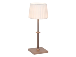 Luminária De Mesa Recarregável Com Dimmer Led Poldina Classic Zafferano - Design Elegante Sem Fio, Bronze