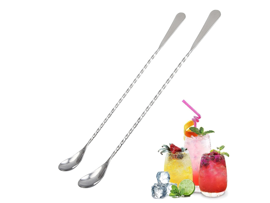 2 Peças De Copos De Cocktail Aço Inoxidável Prata