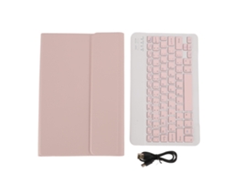 2026zentro-capa Para Tablet De 11 Polegadas Com Teclado Bluetooth Removível, Leve E Protectora Com Suporte Para Caneta Rosa