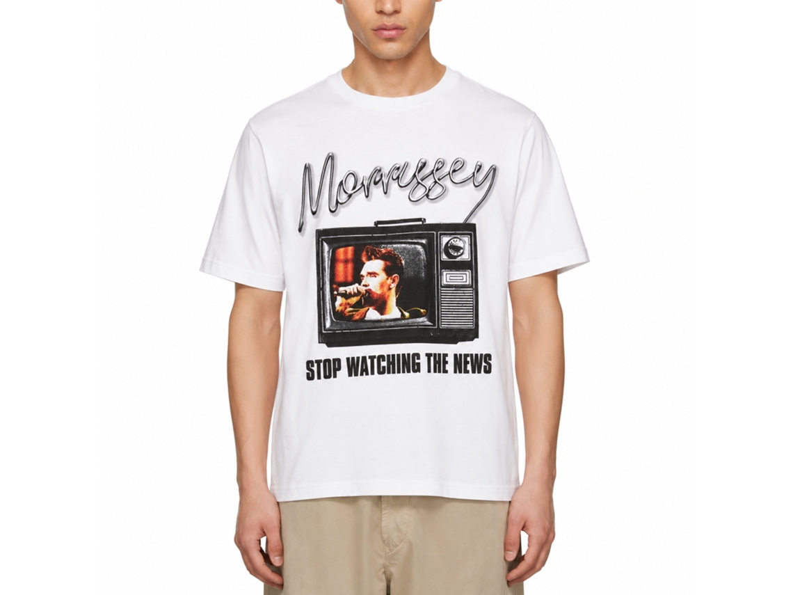 Morrissey Stop Watching The News T-shirt Unisex Adults Size:xl