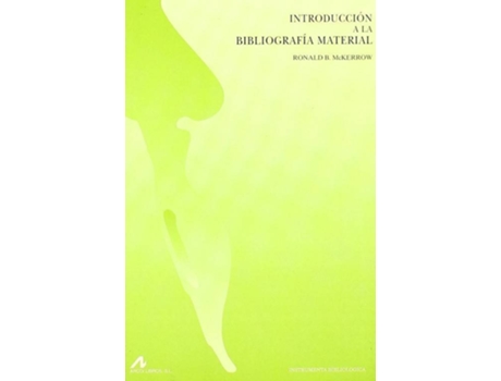 Livro Introducción A La Bibliografía Material de Ronald Mckerrow