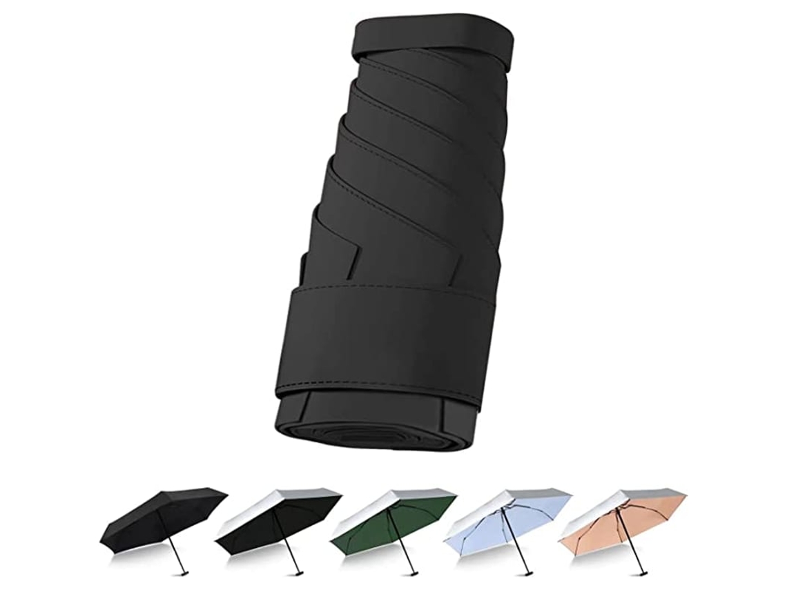 Guarda-chuva Mini Plegável Para Carteira - Leve, Compacto E À Prova De Água Para Viagens