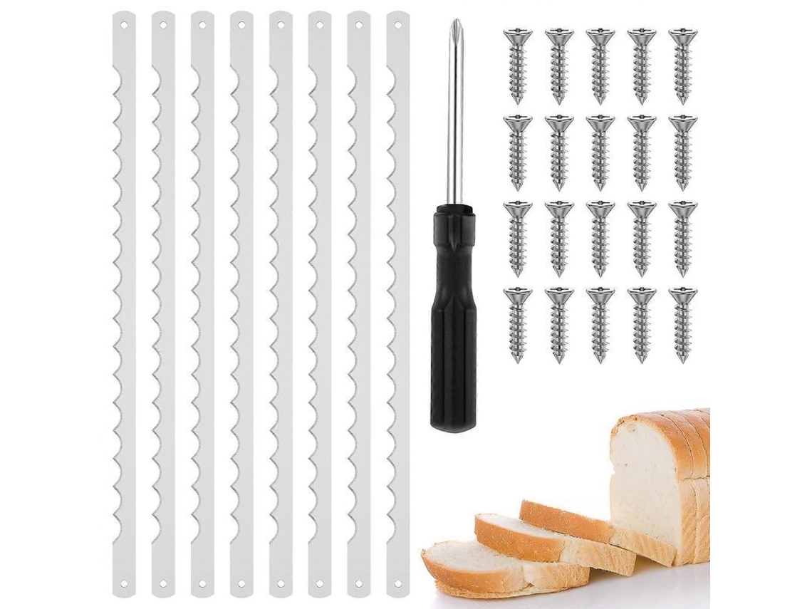 Lâmina de Substituição para Fatiador de Pão Aço Inox 8pcs | S/MARCA