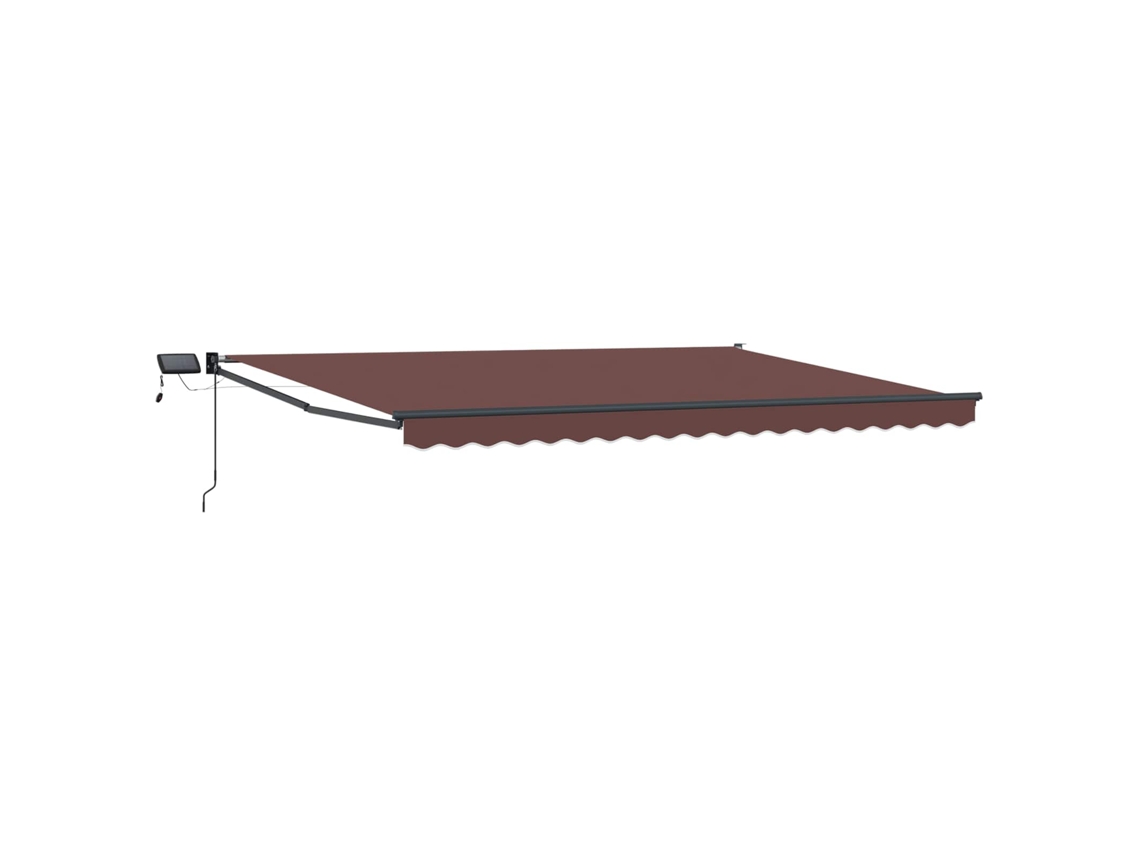 Conjunto 1 Sombra De Sol Externa Vidaxl Castanho Poliéster (4 × 3 M)