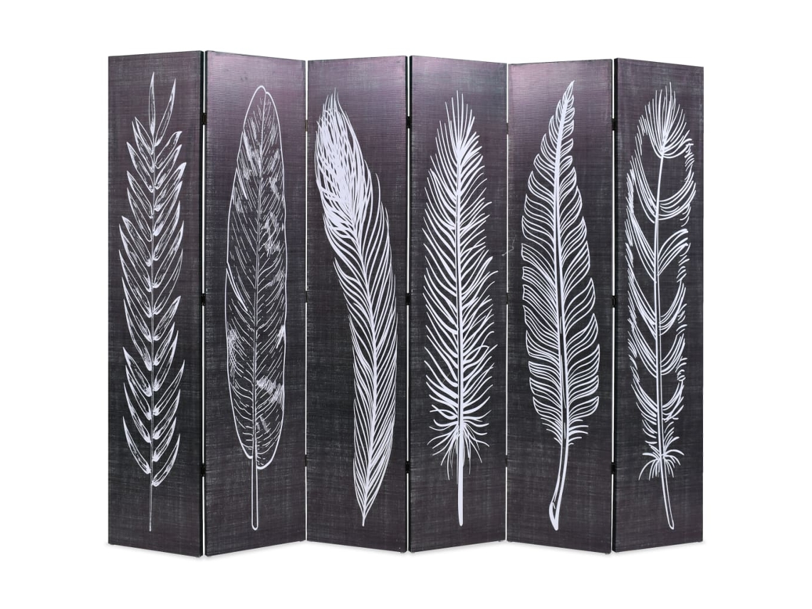 Room Divider, Room Dividers Vidaxl Preto Tecido (228 X 170 Cm)