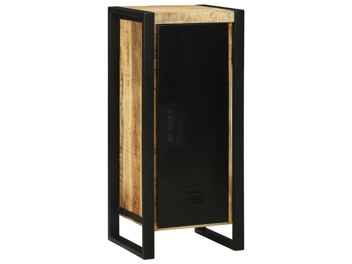 Conjunto 1 Armário De Banheiro Vidaxl Castanho Madeira De Mangueira Maciça (40 X 35 X 90 Cm)