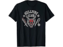 Camiseta Stranger Things 4 Hellfire Club XL para Adultos 2022 Divertida Comédia Gildan Alta Qualidade
