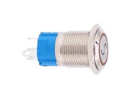 Interruptor Botão 16mm com Luz e Número 5