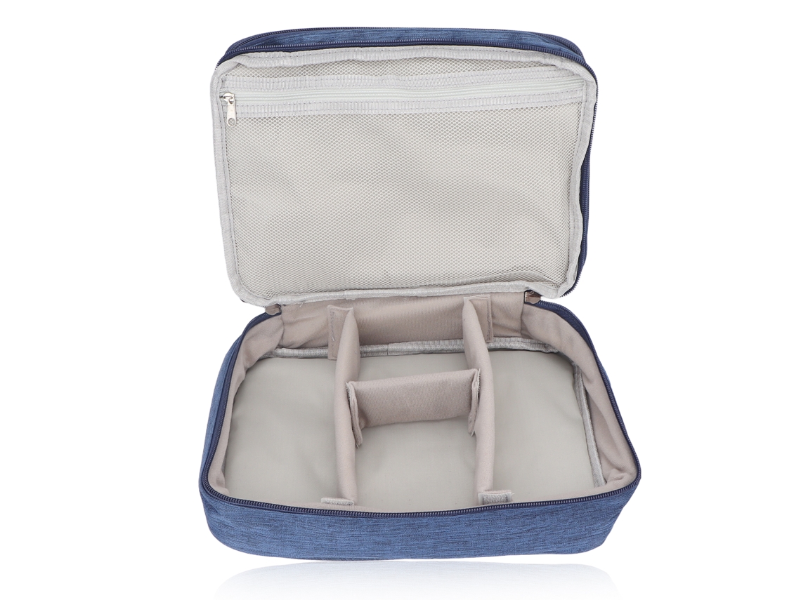 Estojo De Maquiagem Impermeável E Portátil Para Viagem E Uso Diário Com Espaço Grande E Armazenamento Organizado