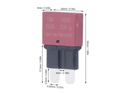 Conjunto De 6 Fusíveis Automáticos Laxiscreed Com Reset Automático Para Proteção De Circuitos Atm