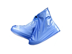 Protetores de Chuva em PVC, Impermeáveis, Reutilizáveis, Antiderrapantes, Pérola Azul, Tamanho L MARCA