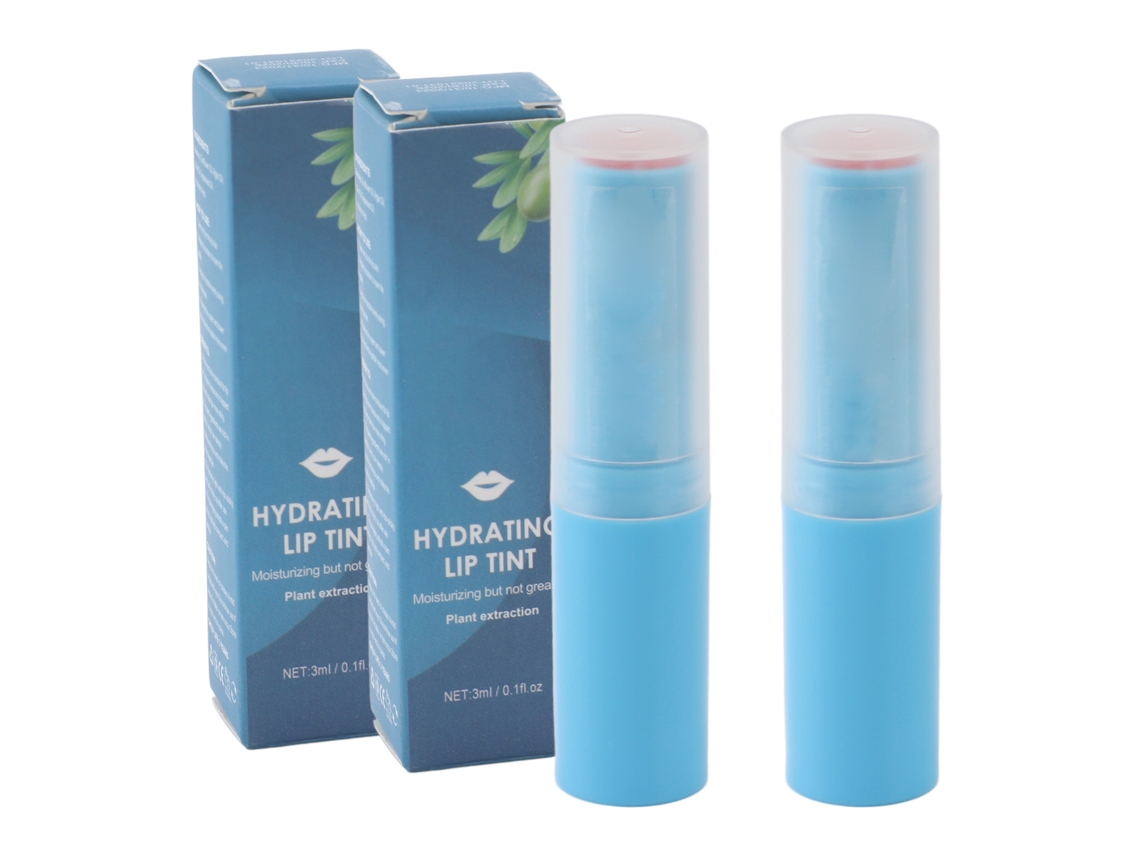 2 Peças De Gloss Hidratante Labial 3ml Reparador De Longa Duração Pigmentado Intenso Para Lábios Secos E Com Ra Chaduras Rosa Rosado