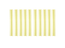 10pcs Espinhos Encadernação 30 Buracos 13mm/0.51pol Plástico Amarelo para Folhas Soltas