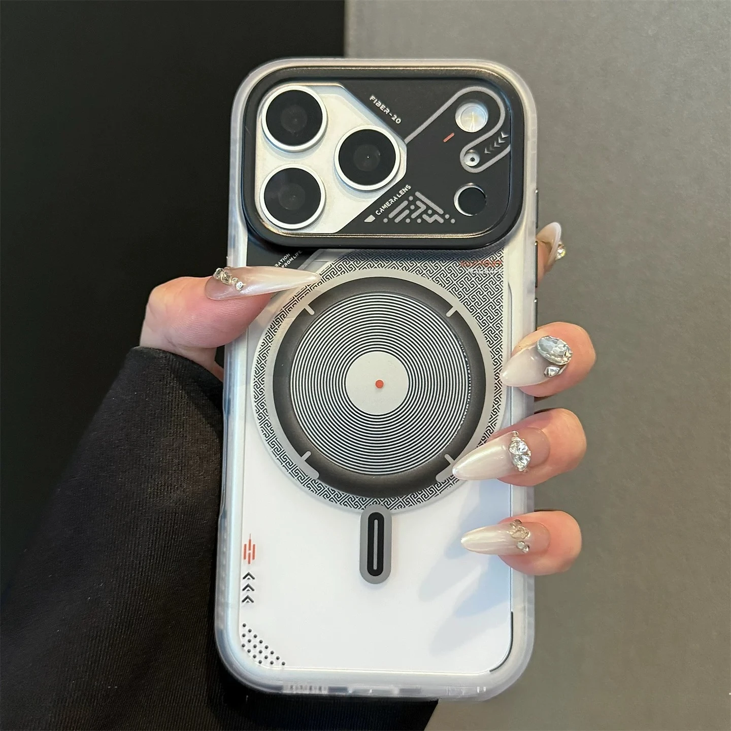 (iphone 13 Pro Branco) Capa Protetora Magnética, Hipoalergênica, Feita De Tpu, Resistente A Quedas.