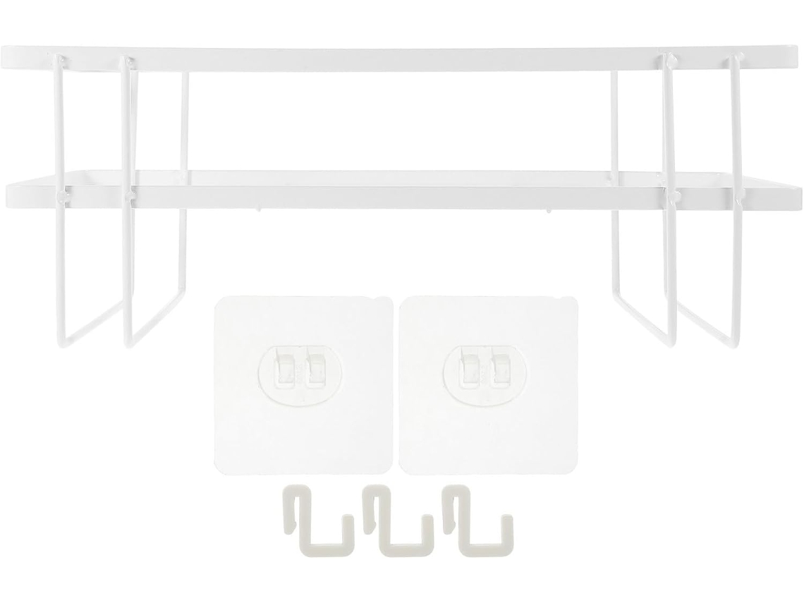 Organizador De Banheiro Iplusmile Com Suporte Para Vaso Sanitário, Prateleira De Ferro Camada Única, Branco, À Prova D