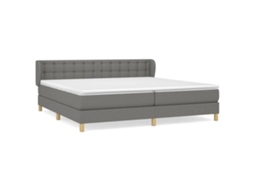 Box Spring Bed, Box Spring Beds Vidaxl Cinzeto Tecido (200 X 200 Cm)