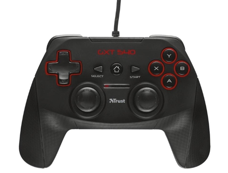 Gamepad TRUST Gxt 540 Wired — Com fios | Preto