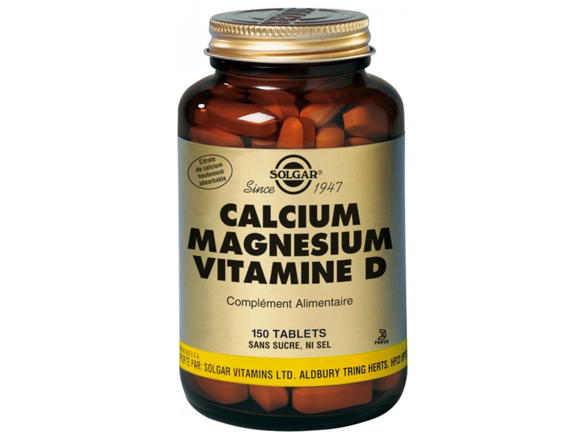 SOLGAR Cálcio Magnésio Vitamina D 150 Comprimidos