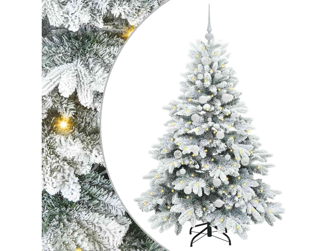 Conjunto 1 Decoração De Natal Vidaxl Branco Plástico (150 Cm)