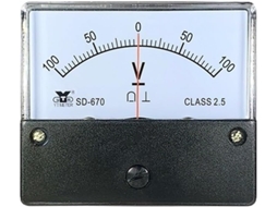 Voltímetro Sd670 Positivo E Negativo Dc 5v 10v 15v 20v 30v 50v 100v