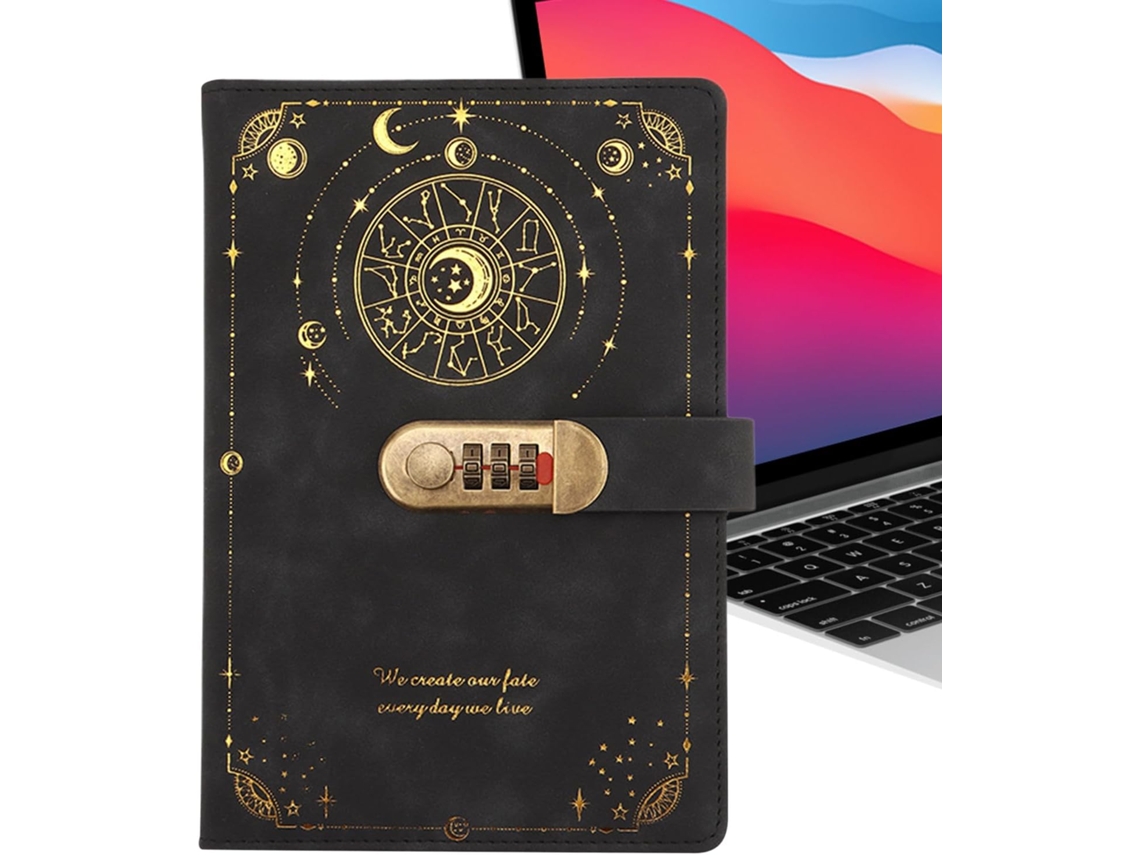 Caderno com cadeado, Agenda tamanho A5
