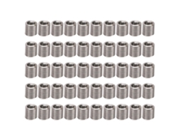 Kit Com 50 Peças De Insertos Roscados Aço Inoxidável 5-40 Unc,