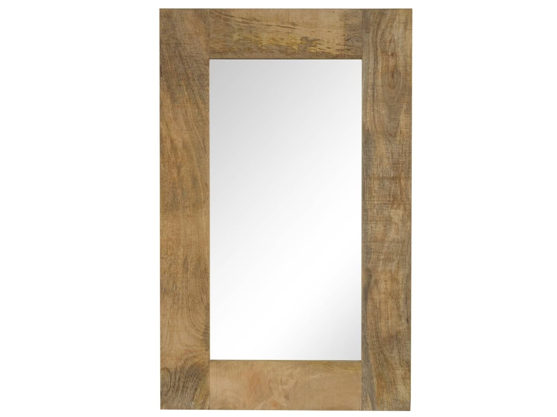 Mirror, Mirrors Vidaxl Marrom Madeira (50 X 80 Cm)