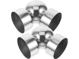 Conector De Corrimão De Escada Em Aço Inoxidável De 2 Peças, Flexível E Durável.
