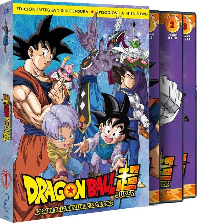 DRAGON BALL SUPER SAGA TORNEIO DO UNVERSO 6 COMPLETO EM 3 DVDS