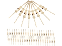 Conjunto 300 Conectores Metálicos Lustres Clips Fixação Cristal Iluminação Duráveis Fáceis Instalar GOKOCO