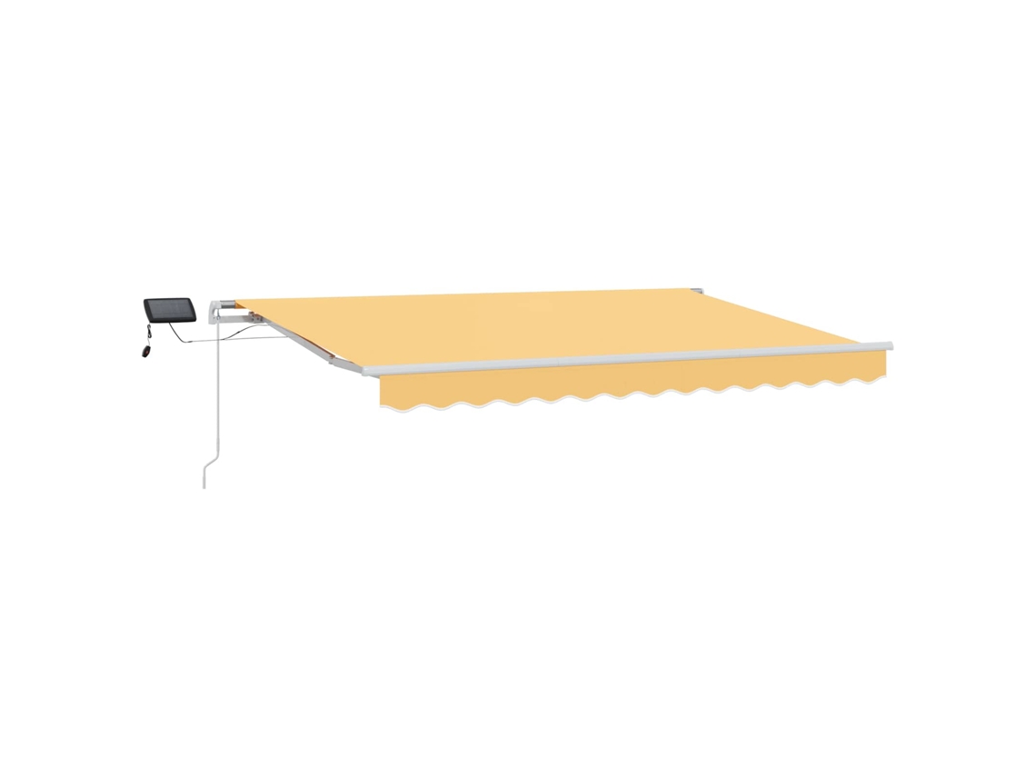 Maison Exclusive - Toldo Retrátil Areia 350 X 250 Cm Tecido E Alumínio