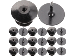 Conjunto de 30 Pregadeiras Housoutil de Metal Com Trava, Na Cor Cinza Escuro, Resistentes E Ideais Para Crachás Artesanato