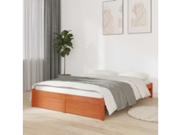 Vidaxl Estrutura Da Cama Pinho Maciço