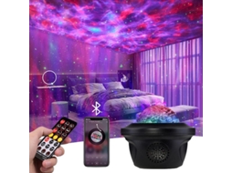 Projetor De Céu Estrelado Com Controle Remoto E Alto-falante Bluetooth, Luzes Da Aurora Boreal