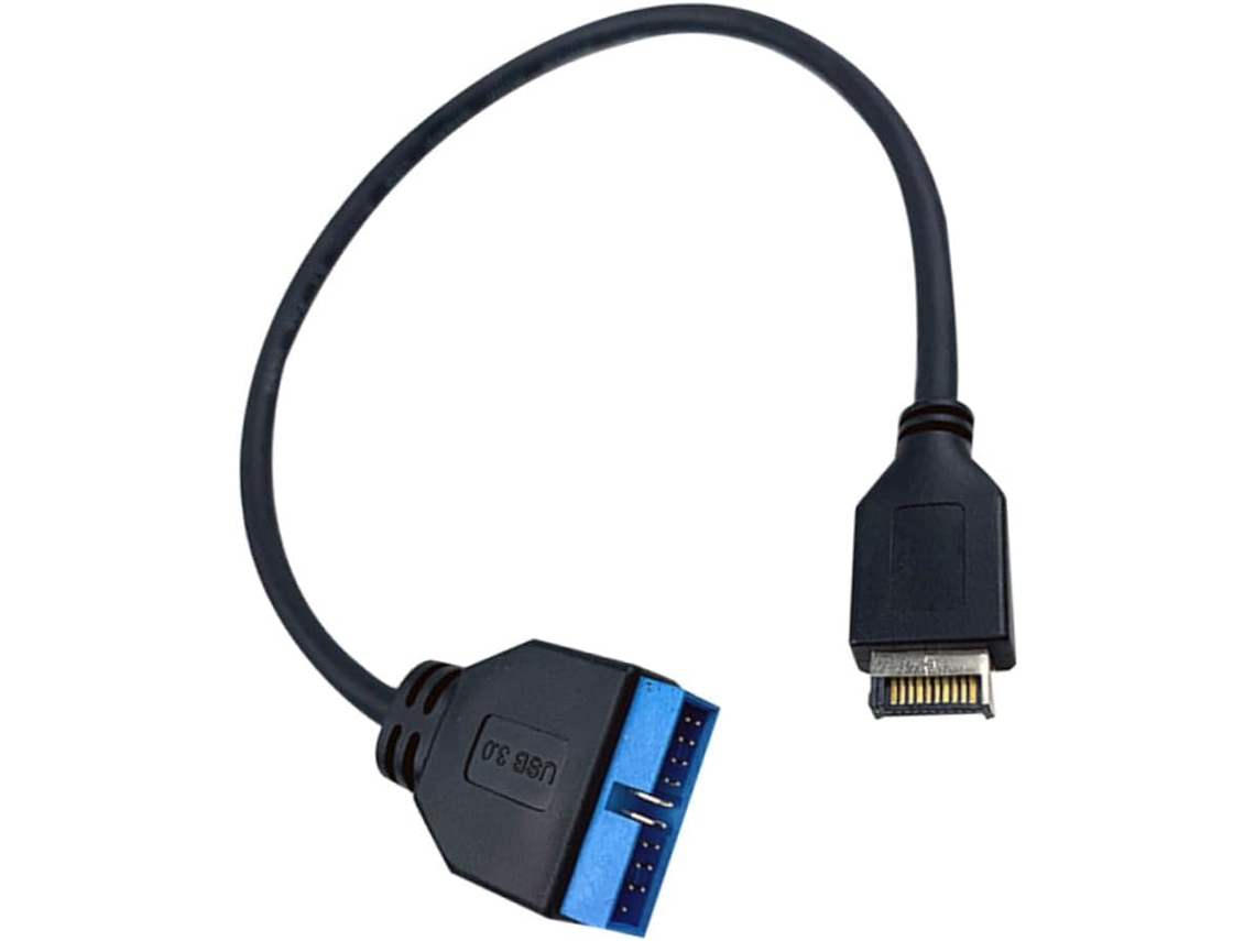 Cabo De Extensão Usb Com Conector Frontal Para Placa-mãe, Compatível
