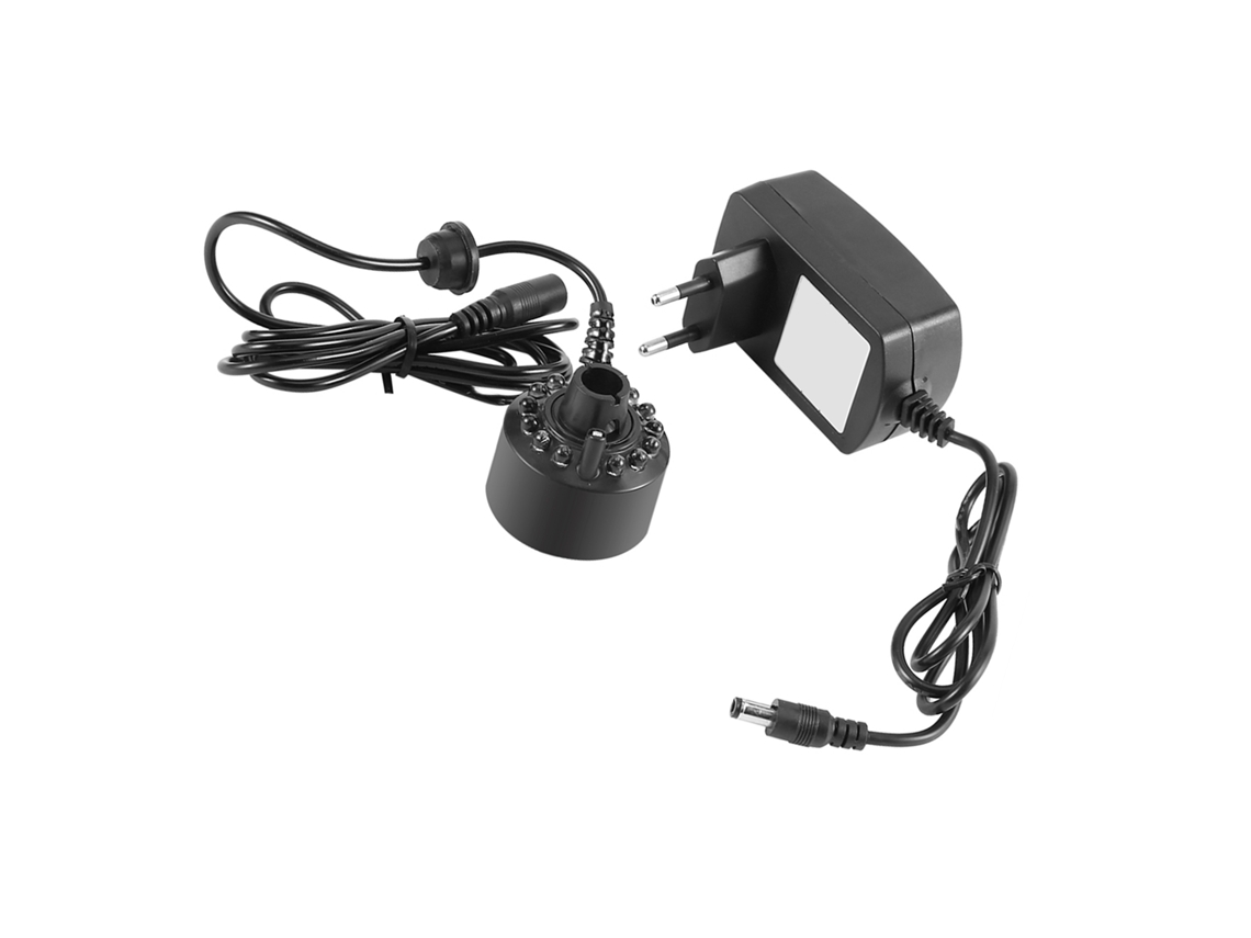 Gerador De Névoa Colorida 12led Para Fontes Com Adaptador
