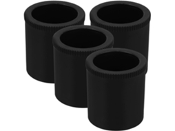 Operitacx 4 Peças De Pés Móveis Ajustáveis Em Abs, Ajuste De Altura 6mm, Pretos, Redondos, Para Substituição De Pés Sofá