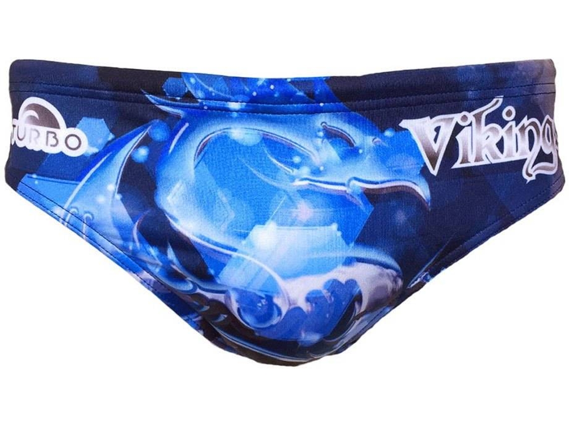 Slips para Homem TURBO Viking Emblem Azul para Natação (S)