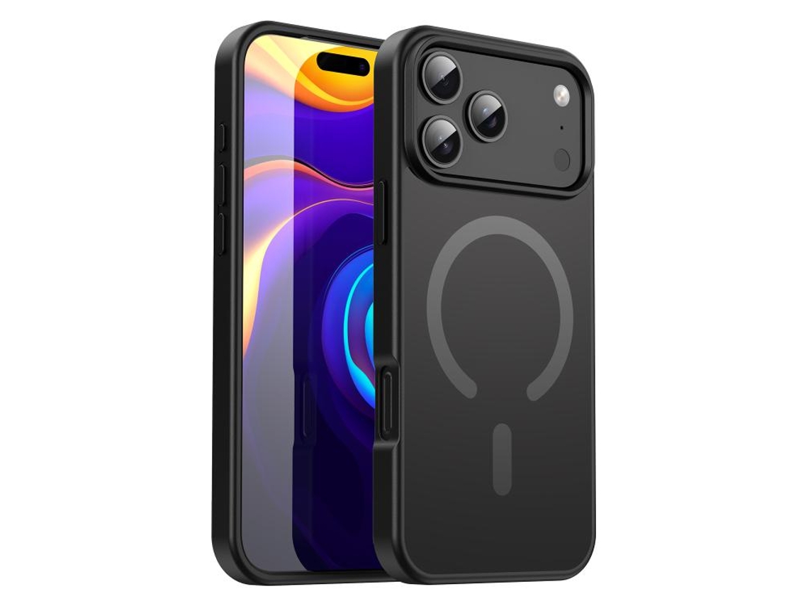 Capa Para Iphone 17 Pro Fanying Series Pc Híbrida Tpu Transparente Fosca Magsafe