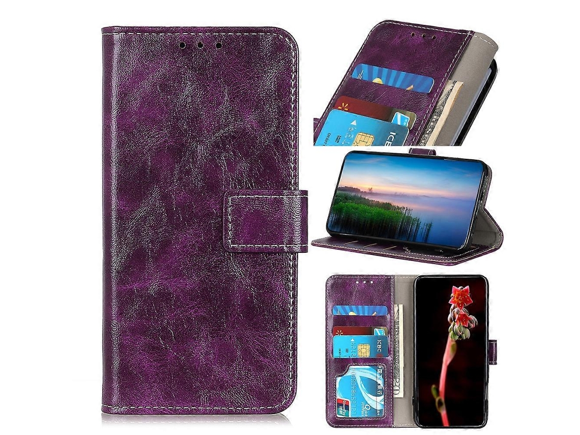 Capa De Celular Xiaomi 13 Ultra Retro Com Textura Crazy Horse E Abertura Horizontal Em Couro.