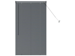 Conjunto 1 Persianas Venecianas Vidaxl Cinzento Alumínio (130 X 80 Cm)