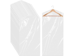 Lurelia Saco Para Roupa, Pack Com 20 Camadas, Antipoeira, Transparente, Em Plástico, Para Têxteis, 60 X 130 Cm